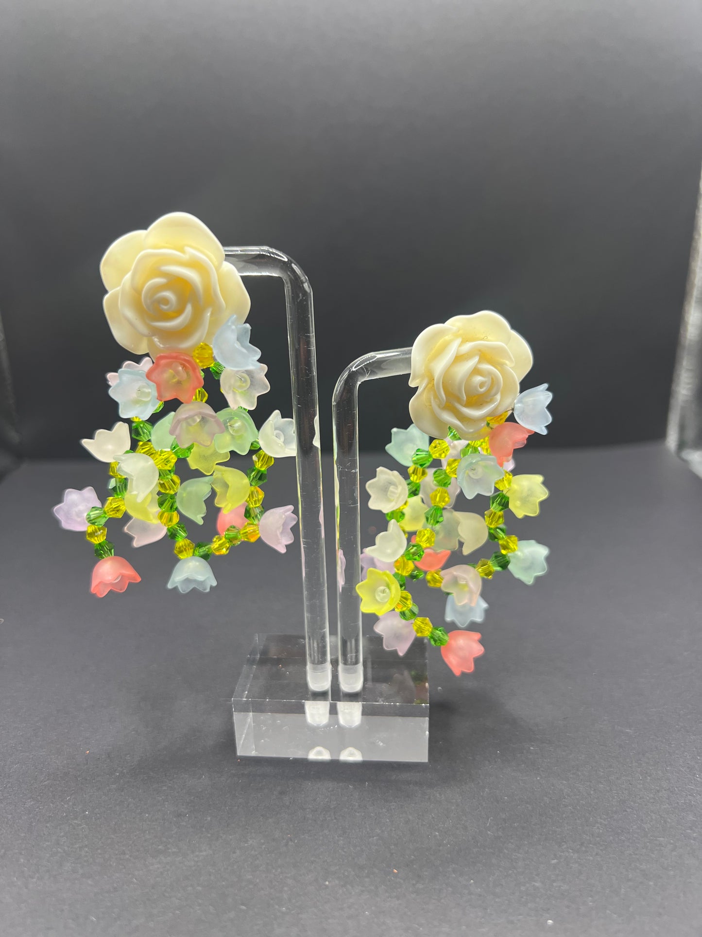 Cindy Drop flower earrings
