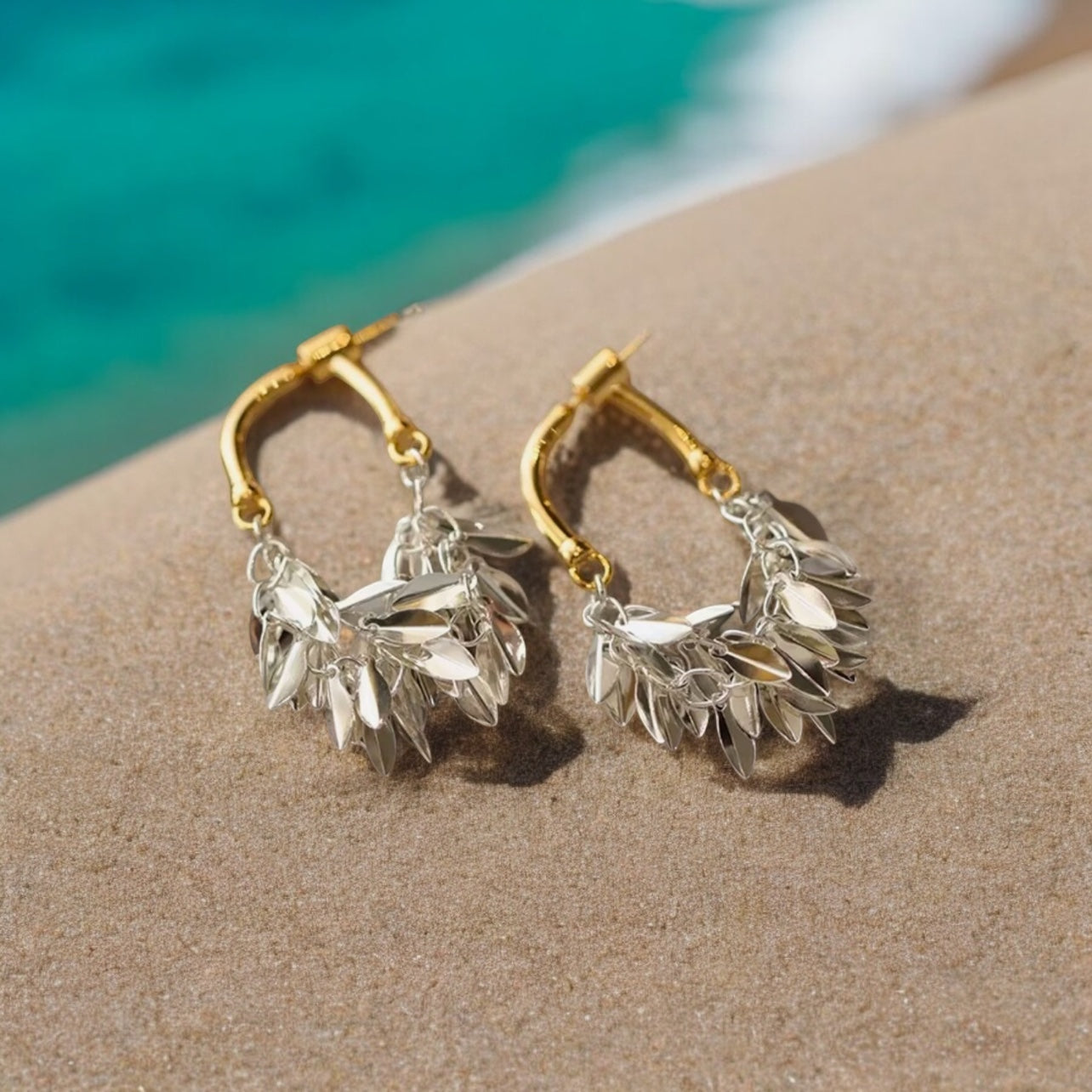 Cluster metal leaves (gold plated)